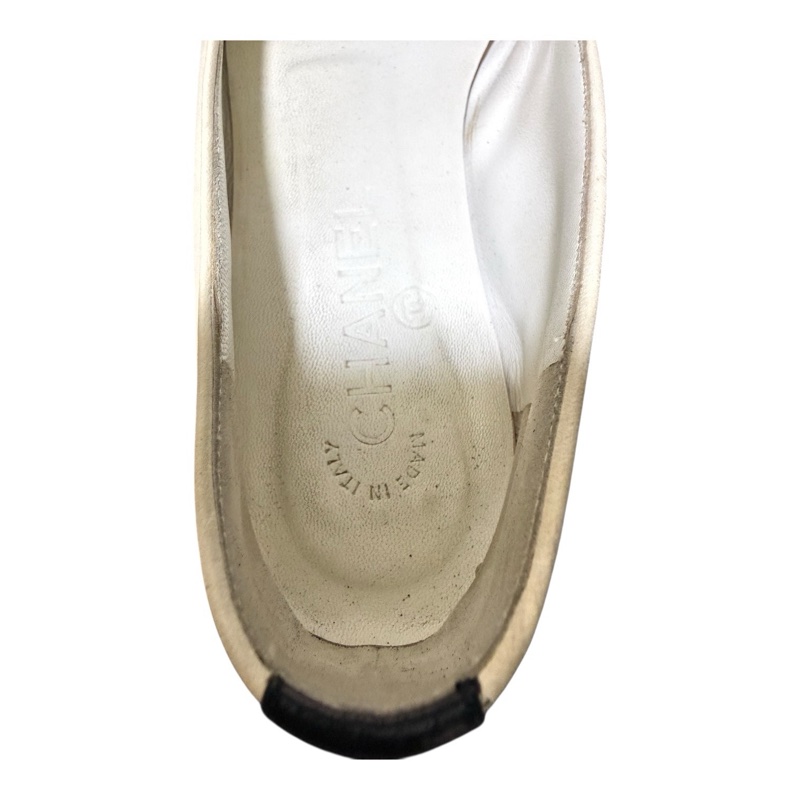 Chanel 95新 羊皮黑白平地鞋 37.5號-17