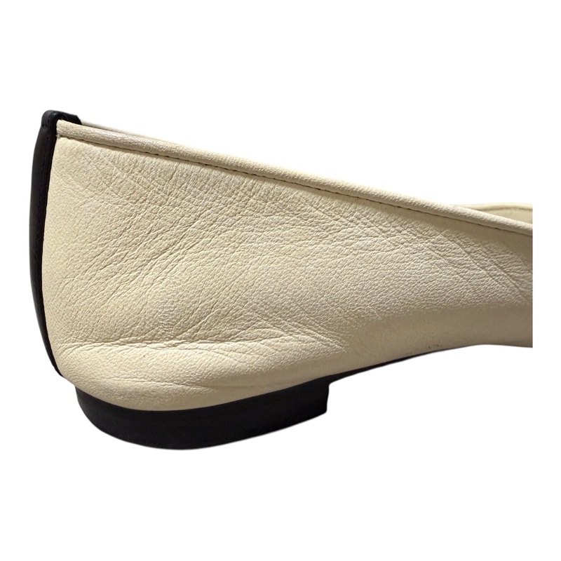 Chanel 95新 羊皮黑白平地鞋 37.5號-32