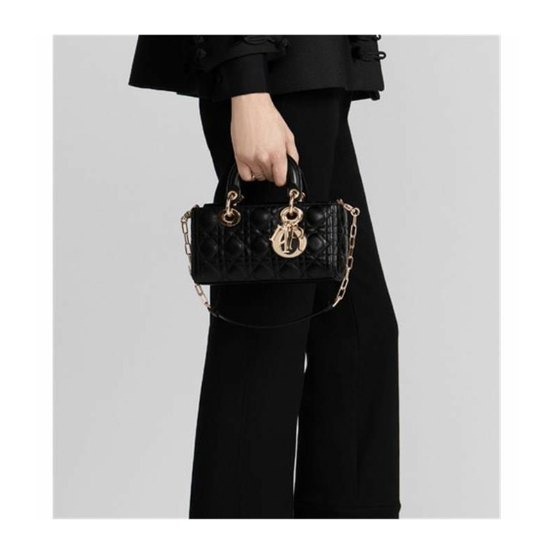 DIOR LADY D-JOY 小號包 黑色 M0613ONGE M900-7