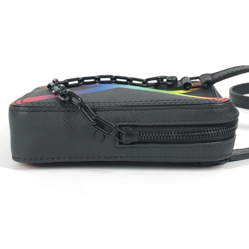 路易威登 M30332 Taiga Rainbow Danube 斜背包/單肩包，皮革材質，黑色，男女通用-3