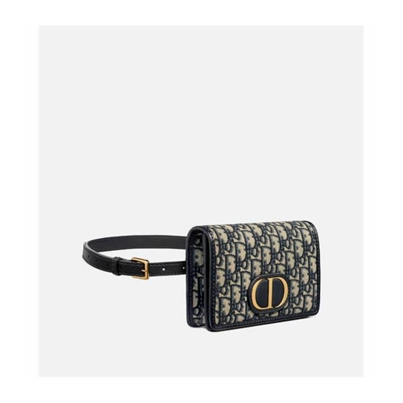 DIOR 30 MONTAIGNE 二合一收納包 藍色 S2086UT-8