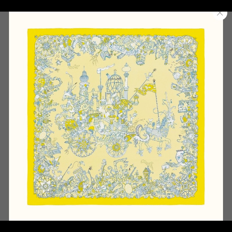 Hermes la folle parade 絲巾-1