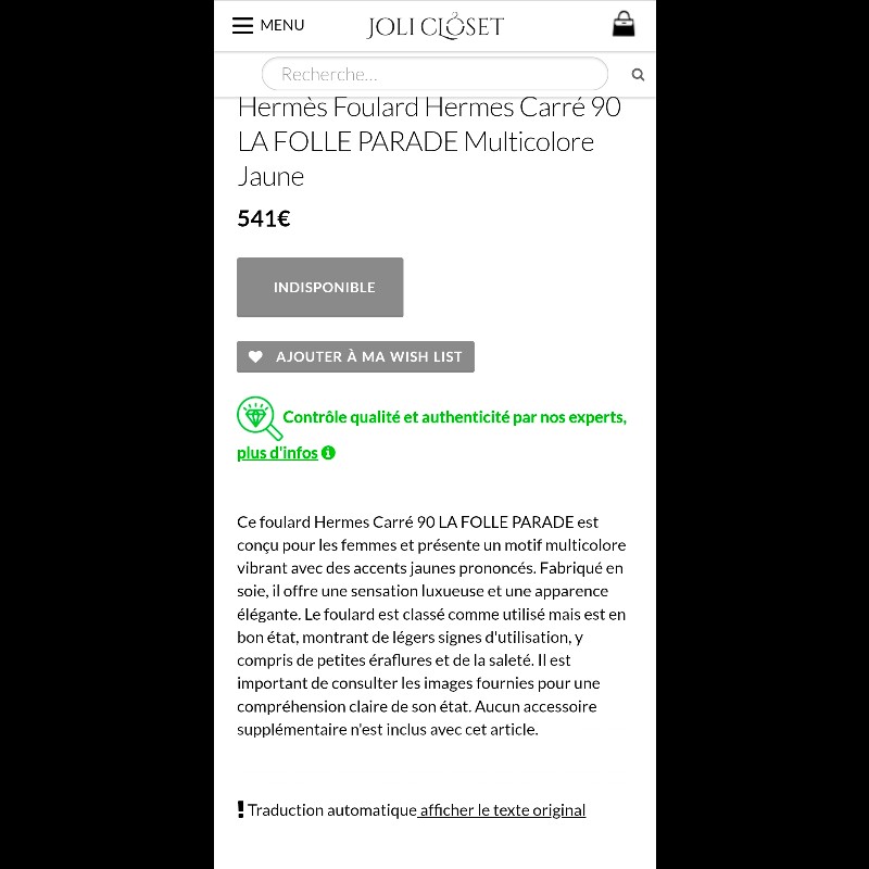 Hermes la folle parade 絲巾-4