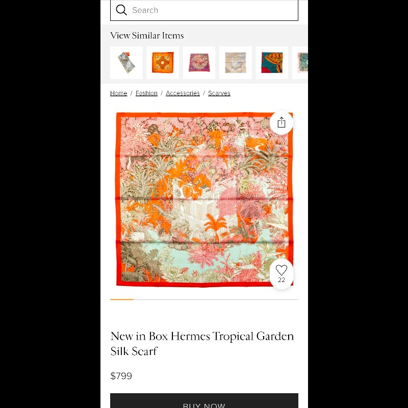 hermes tropical garden熱帶花園絲巾-7