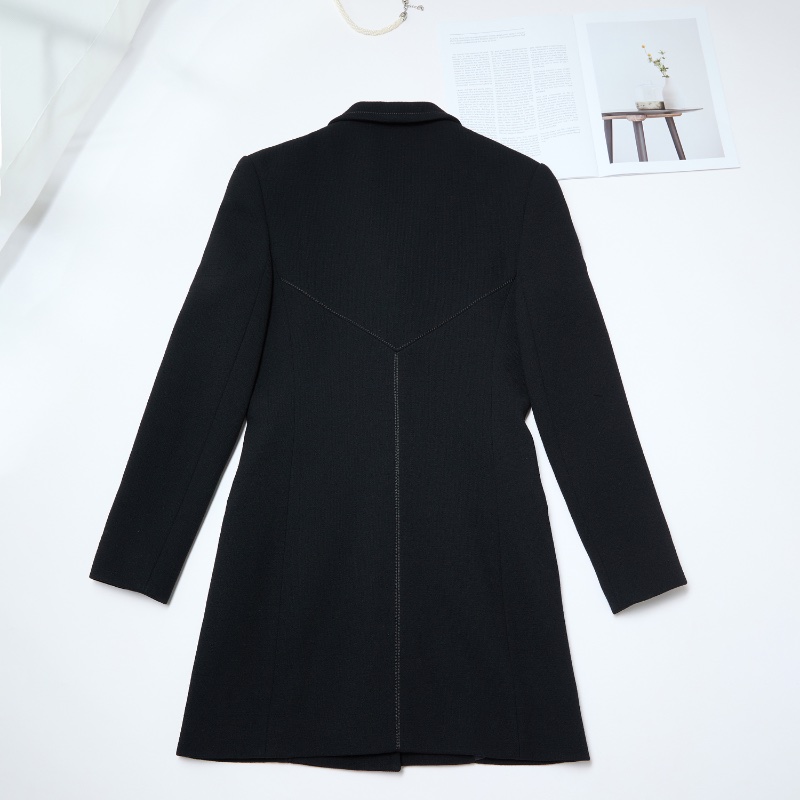 🈹*減價 超值*  DIOR 超值中古款 優雅黑色長款外套-9