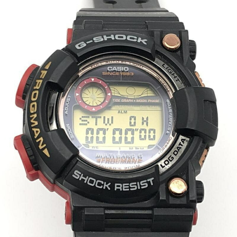 卡西歐 G-SHOCK FROGMAN 35週年紀念版 MAGMA OCEAN 腕錶 GWF-1035F 黑紅配色-0