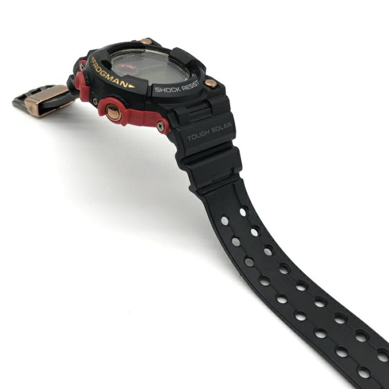 卡西歐 G-SHOCK FROGMAN 35週年紀念版 MAGMA OCEAN 腕錶 GWF-1035F 黑紅配色-1