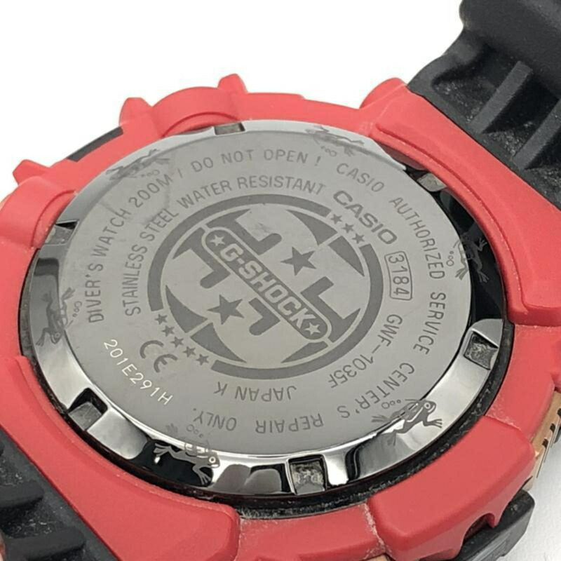 卡西歐 G-SHOCK FROGMAN 35週年紀念版 MAGMA OCEAN 腕錶 GWF-1035F 黑紅配色-2