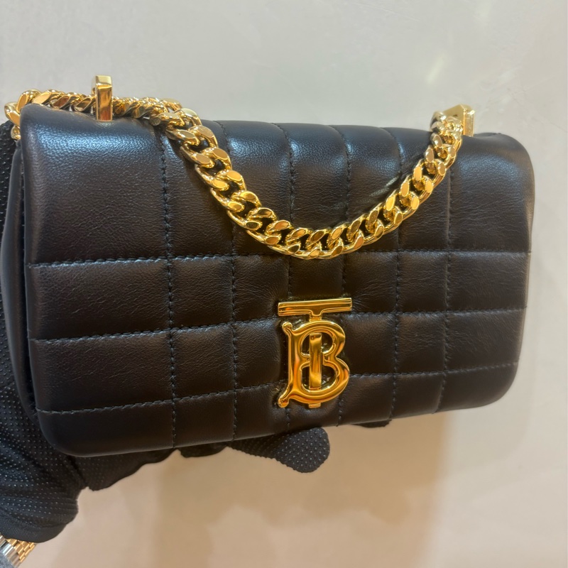 BURBERRY Lola小羊皮迷你斜背包-0