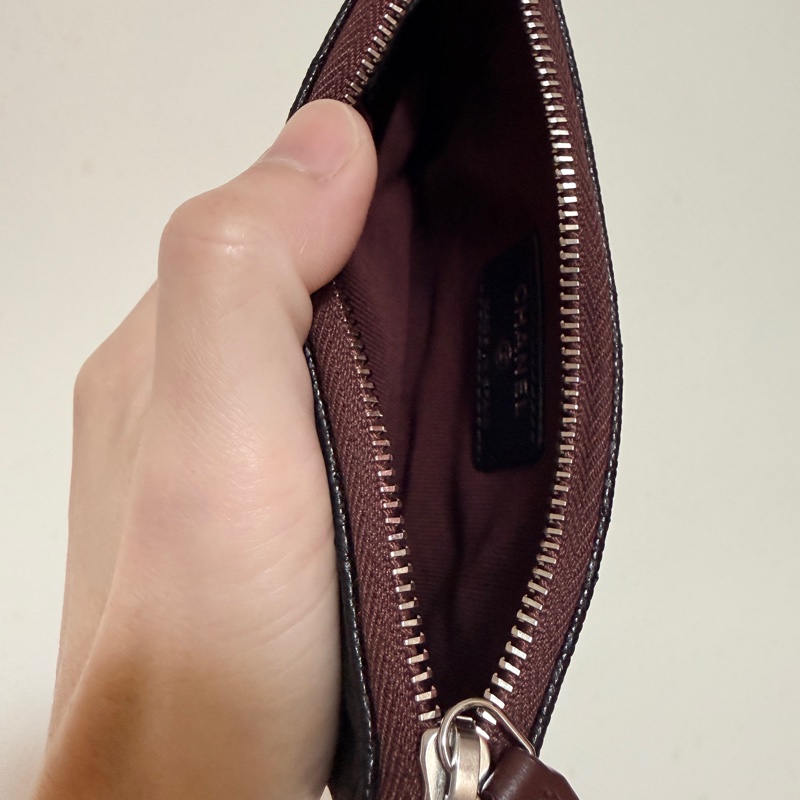 Chanel 經典款 黑銀一字拉 廢包好物 👍-5