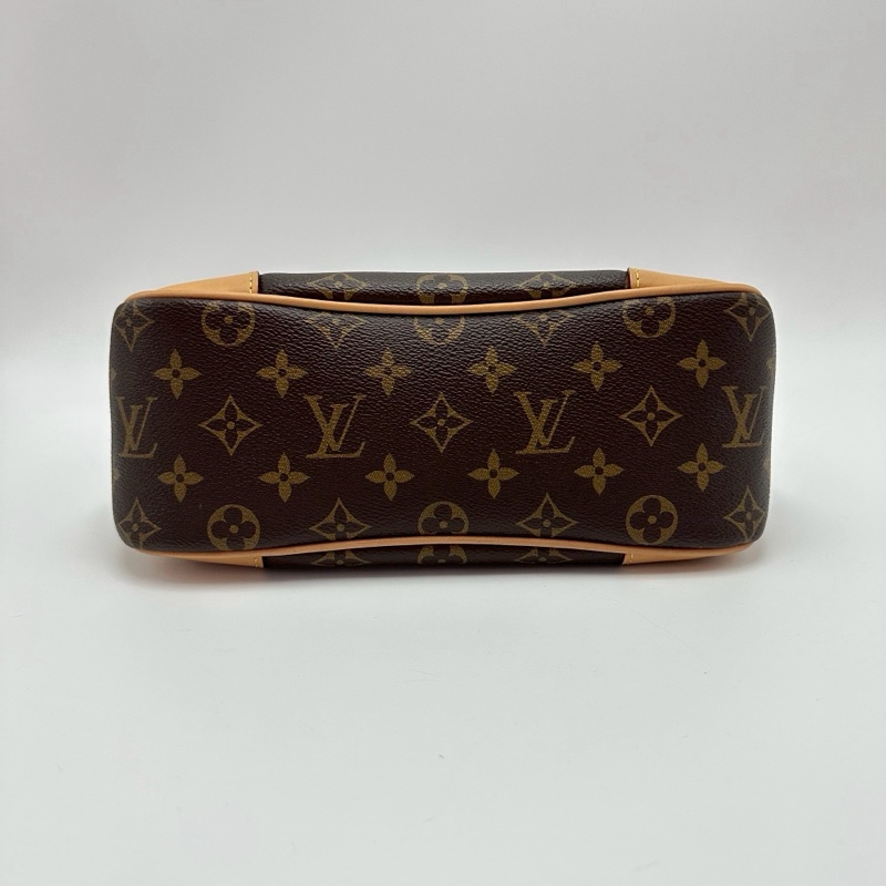 人氣經典款✨99新🆕LV路易威登Boulogne老花金扣牛角包單肩斜挎包-9