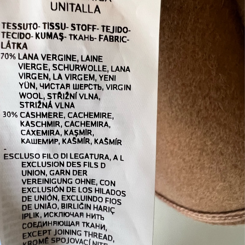 【主線白標】Max Mara 義大利製 頂級羊絨混紡斗篷外套-4