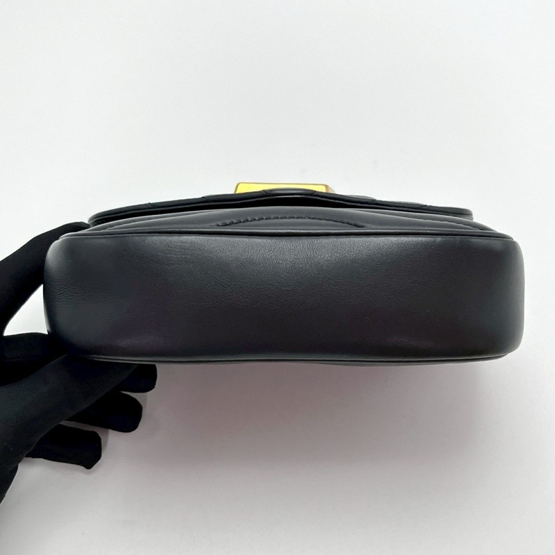 精選時髦款✨全配99新😍LvNewWave黑金牛皮三合一單肩斜挎包-10