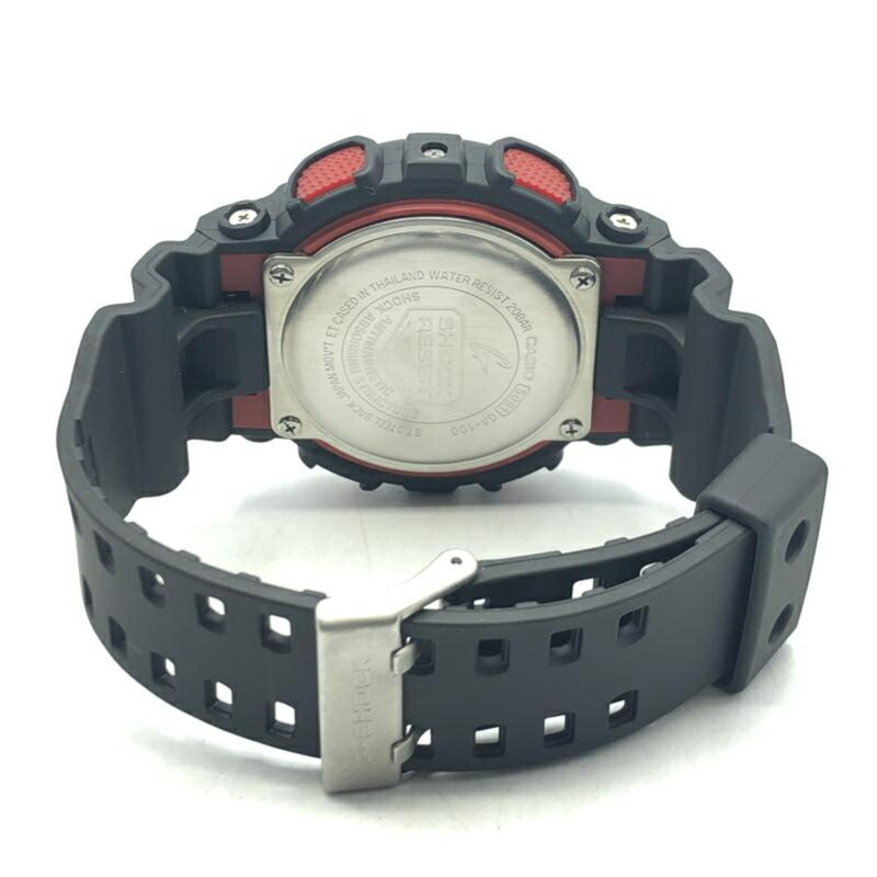 卡西歐 G-SHOCK 手錶 GA-100-1A4JF 石英黑色 G-Shock-4