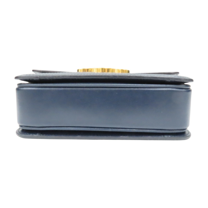 米白帆布 深藍色牛皮 Teen Triomphe 肩背包【CELINE 賽琳】 188882-DAQ-01NA-3