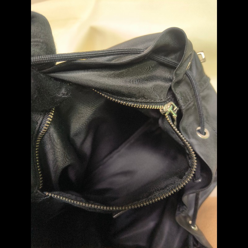 🔥年終狂降🔥【限時降價只到12/31（原6,800）】【8成新】㊣✨ Marc Jacobs✨馬克·雅各布斯 MJ 黑色 帆布 束口 後背包包/二手精品/二手包/保證正品-45