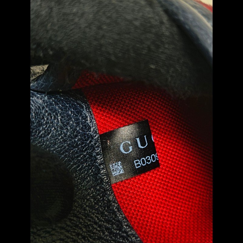 🔥年終狂降🔥【限時降價只到12/31（原15,800）】【8成新】㊣✨GUCCI✨（附防塵袋）古馳 深藍 羊毛 老花 皮革 腰包 胸包 手拿包/雙G/二手包/保證正品🌳二手樹屋🌳-31
