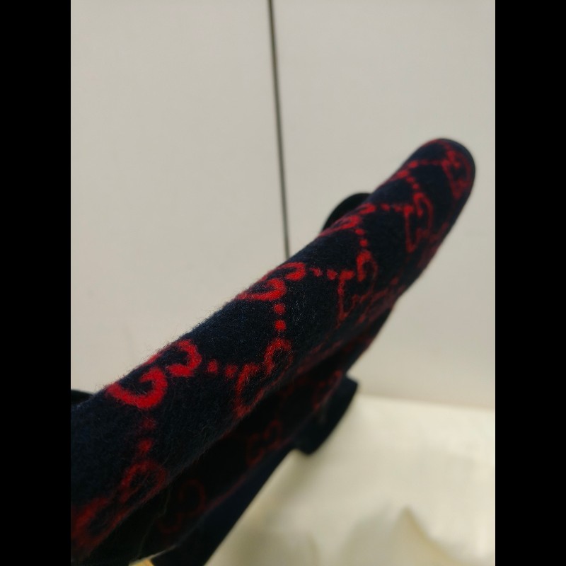 🔥年終狂降🔥【限時降價只到12/31（原15,800）】【8成新】㊣✨GUCCI✨（附防塵袋）古馳 深藍 羊毛 老花 皮革 腰包 胸包 手拿包/雙G/二手包/保證正品🌳二手樹屋🌳-33