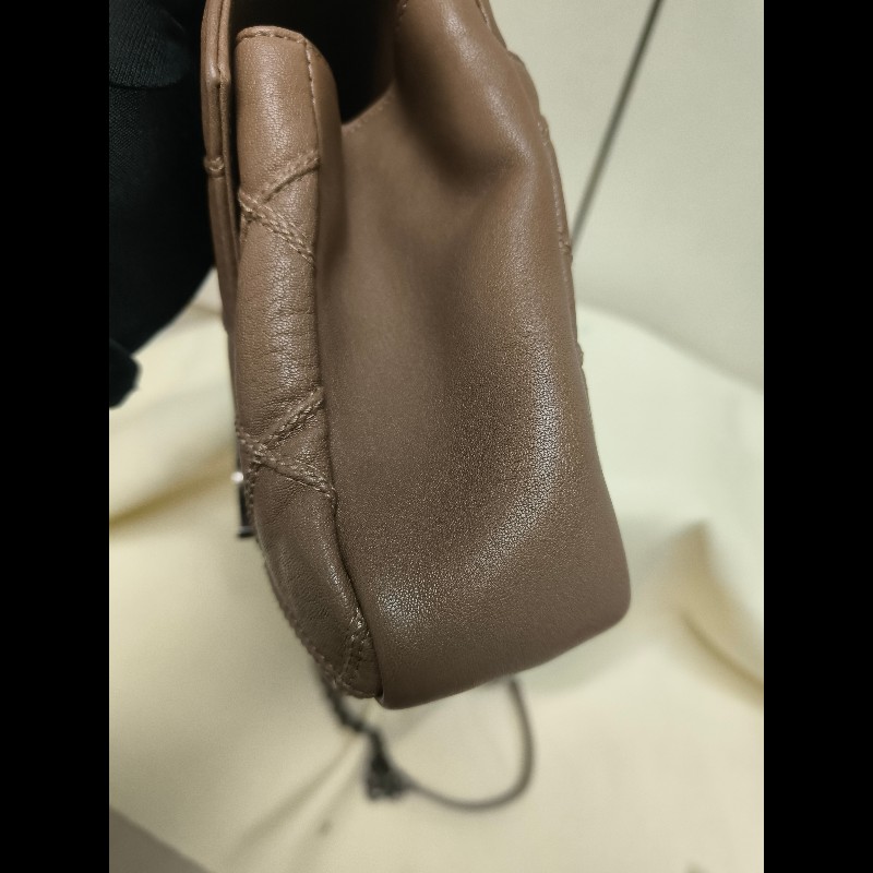 🔥年終狂降🔥【限時降價只到12/31（原48,800）】【8成新】㊣✨YSL✨SAINT LAURENT 聖羅蘭  奶茶色  菱格紋 牛皮 掀蓋 仿舊銀 學院包 鏈條包 信封包 肩背包 斜背包 手提包/二手包/保證正品🌳二手樹屋🌳-16