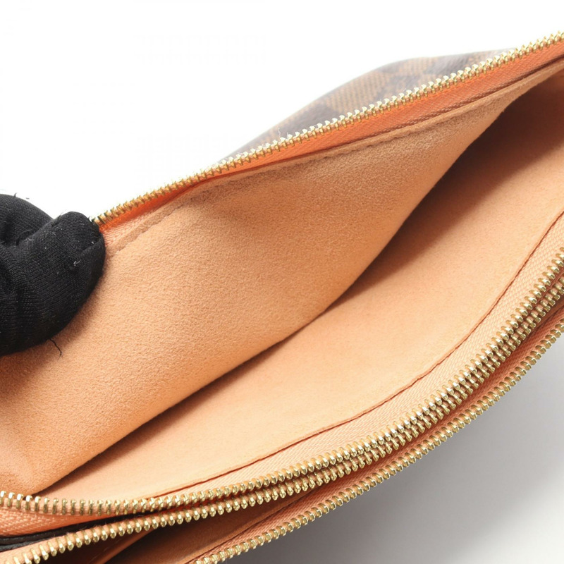 路易威登 Pochette 雙拉鍊肩包 N60254 Damie 粉紅色 Ebene 二手 LV-8