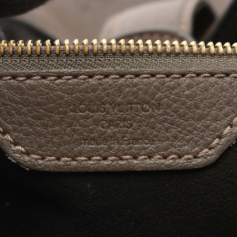 Mahina L 單肩包 M93821 Mahina 皮革 珍珠灰 二手女士-3