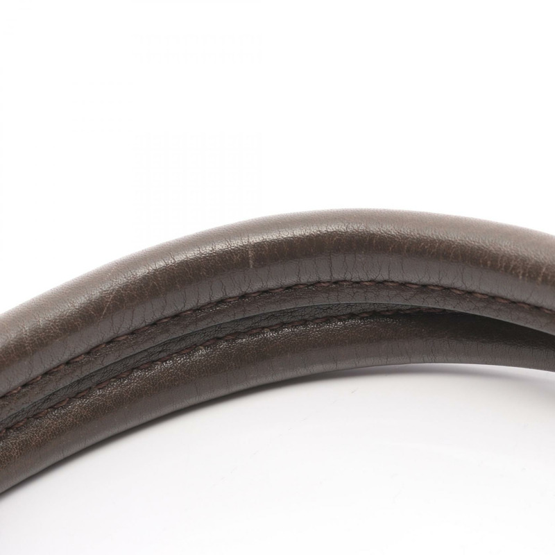 Mahina L 單肩包 M93821 Mahina 皮革 珍珠灰 二手女士-9