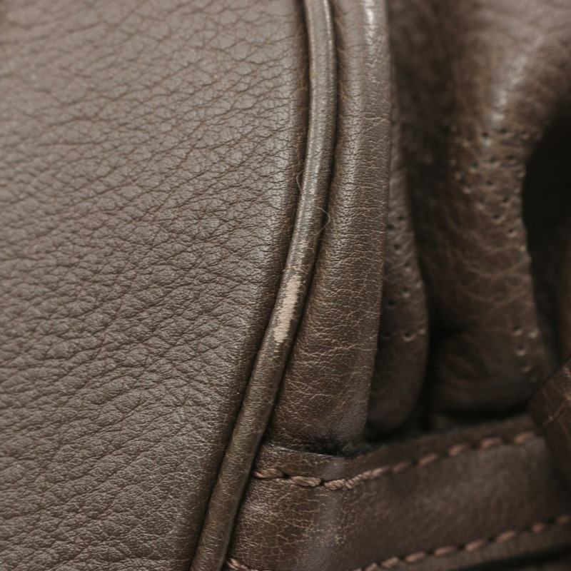 Mahina L 單肩包 M93821 Mahina 皮革 珍珠灰 二手女士-13