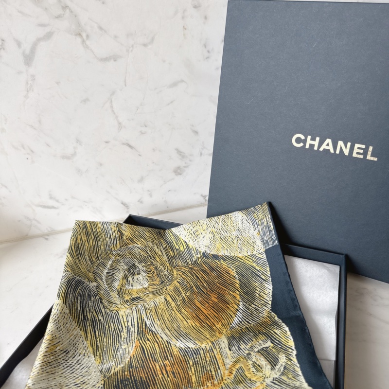 Chanel✨VIC中秋贈品雙面絲巾月亮絲巾 未使用 90x90-2