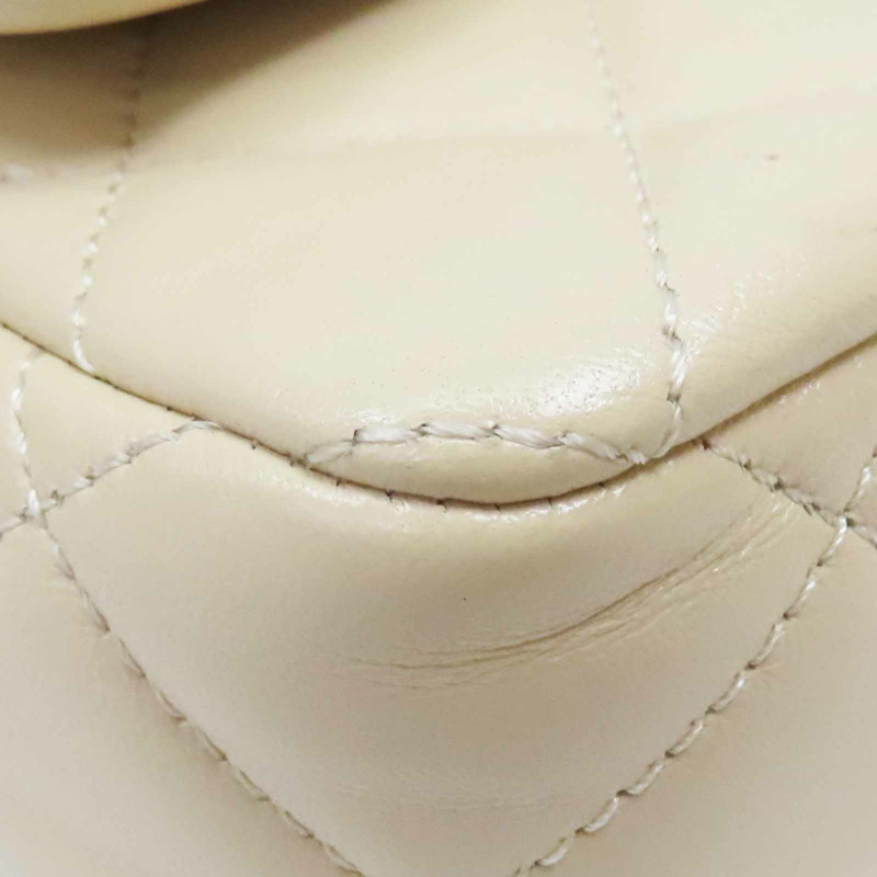 米白色 菱格紋 羊皮 Heart Crush Mini Flap 肩背包 AS3829【CHANEL 香奈兒】 AS3829-14