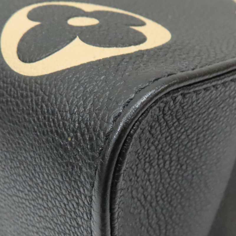 黑/米白色 原花 牛皮 壓紋 OnTheGo MM 两用包【LOUIS VUITTON LV 路易威登】 M45495-14