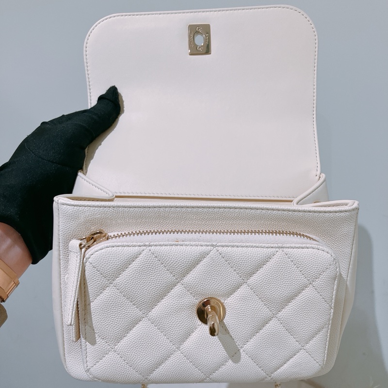 MS0430 CHANEL 香奈兒小號經典菱格翻蓋式信差鏈帶包包BUSINESS AFFINITY FLAP SMALL CAVIAR-19