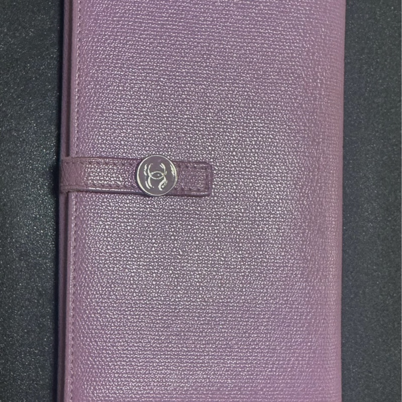 Chanel 香奈兒夢幻紫長夾-0