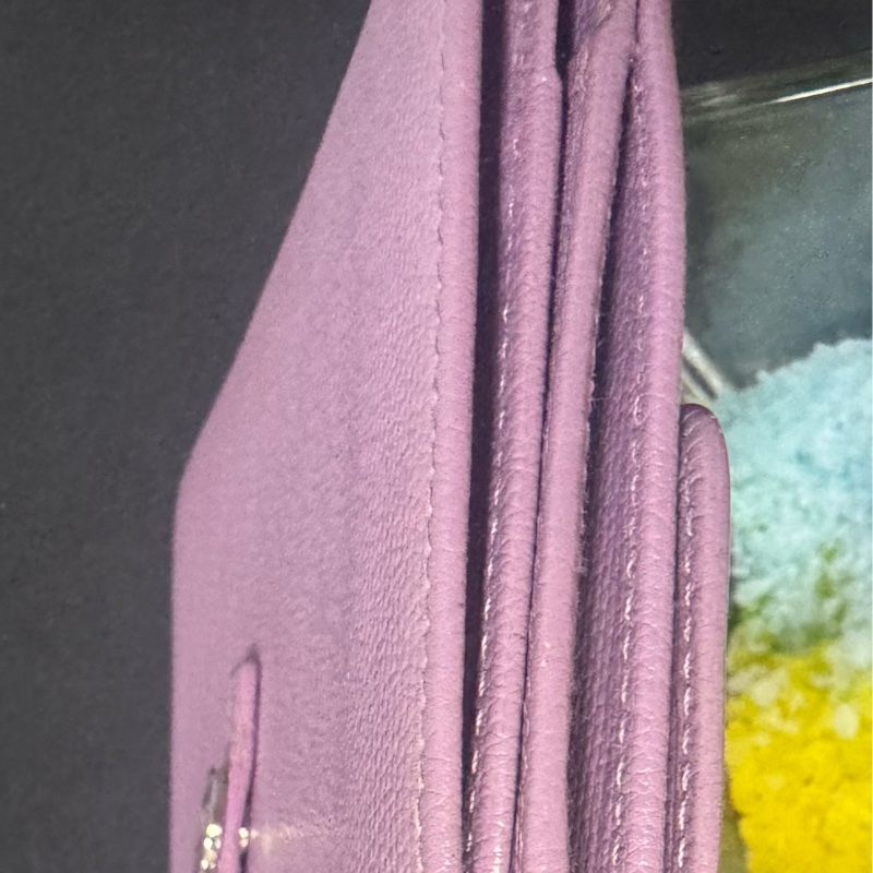 Chanel 香奈兒夢幻紫長夾-10
