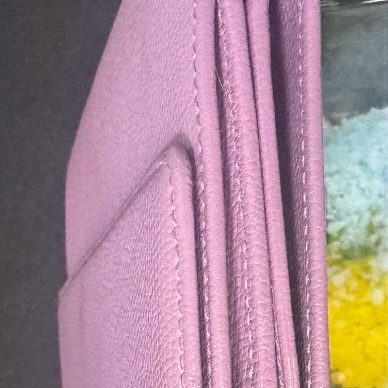 Chanel 香奈兒夢幻紫長夾-11