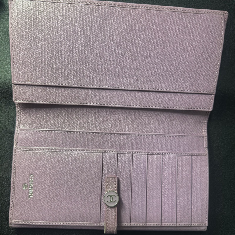 Chanel 香奈兒丁香紫女用長夾-5