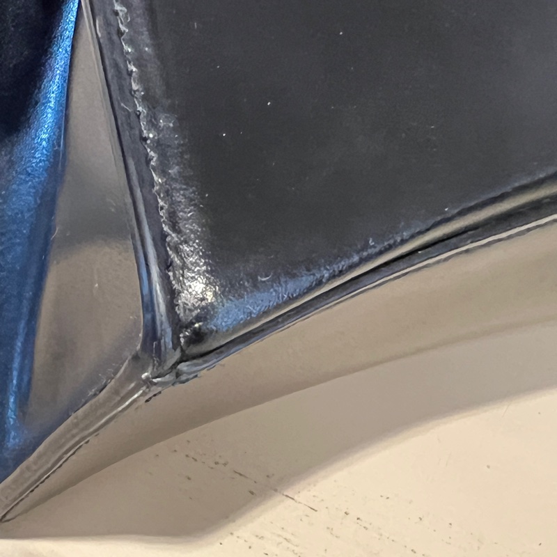 Balenciaga 黑牛皮Hourglass金釦手提肩斜背包-9