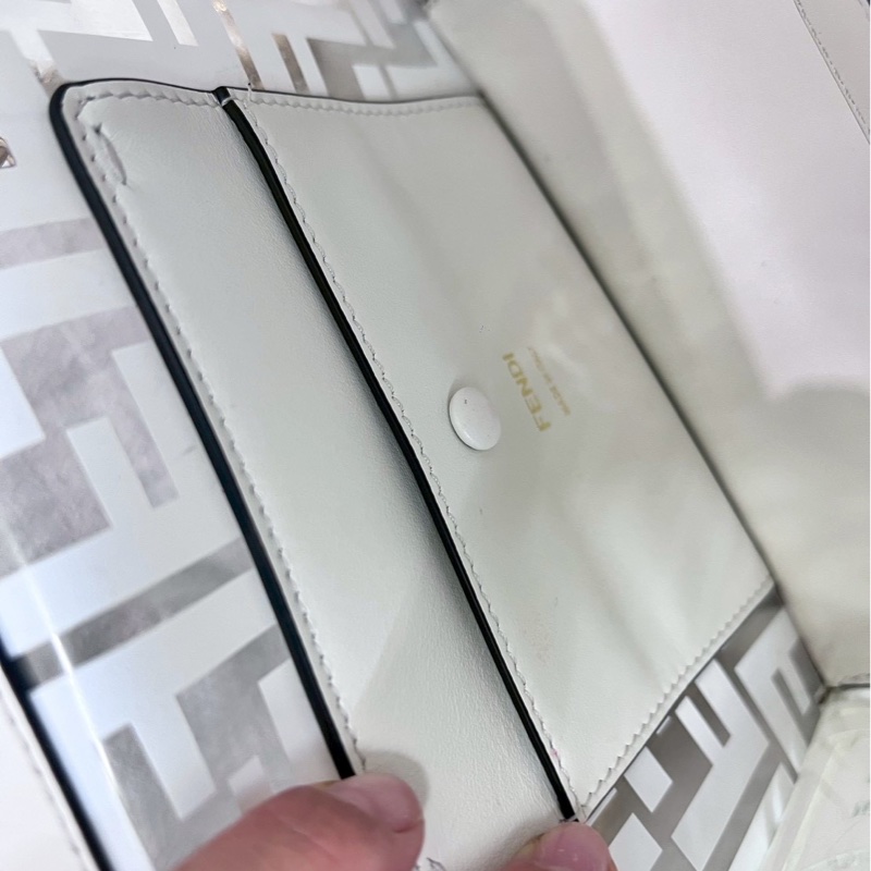 Fendi金鍊透明果凍斜/肩背包-13
