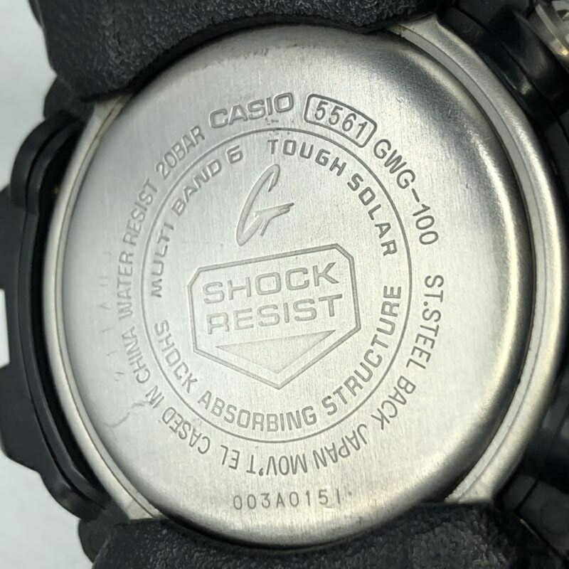 卡西歐 G-SHOCK 手錶 GWG-100-1AJF 電波太陽能黑色 G-Shock-8