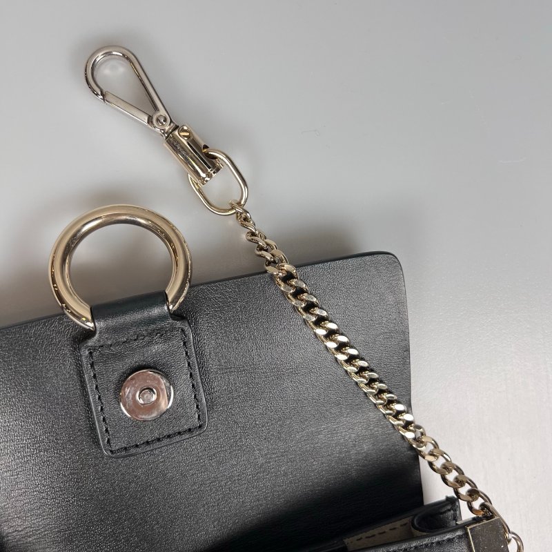 CHLOE 黑FAYE 金鍊包-7