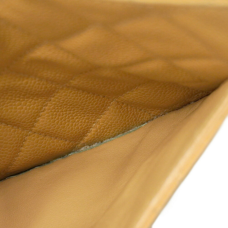 香奈兒 Matelasse 鏈條肩背包，魚子醬紋皮革，米色，女士，P1869861-6