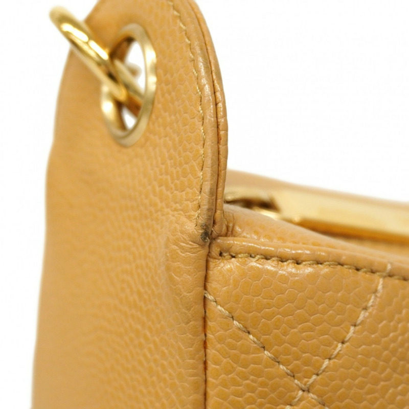 香奈兒 Matelasse 鏈條肩背包，魚子醬紋皮革，米色，女士，P1869861-7