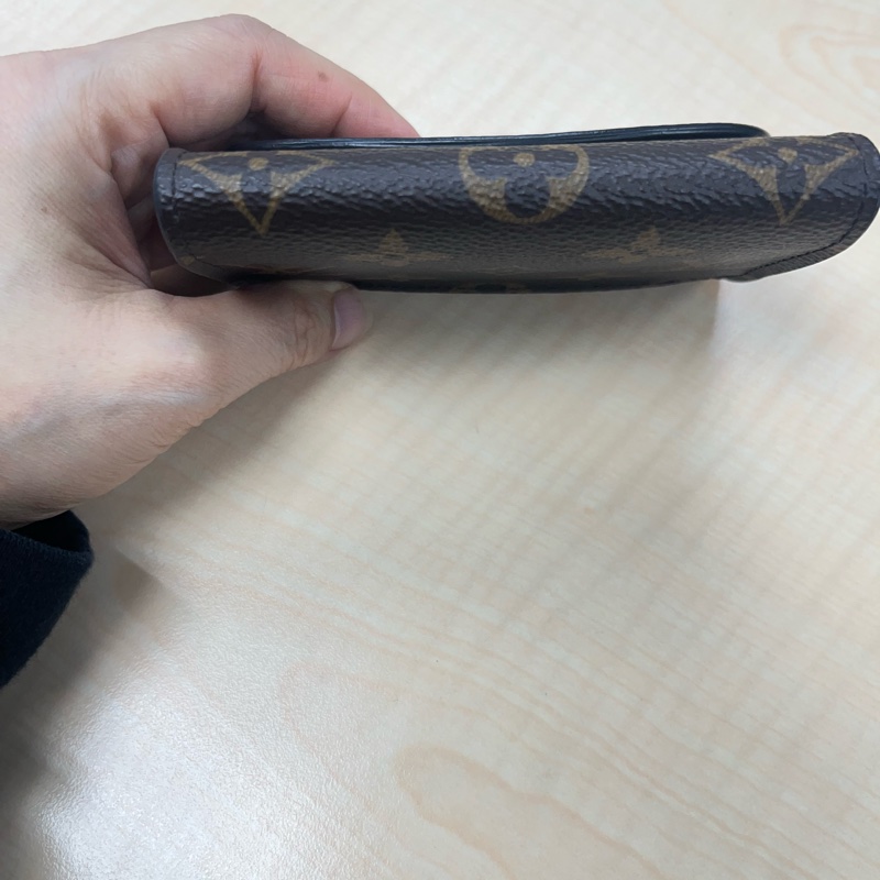 路易威登 LOUIS VUITTON Rosalie 零錢包 M82333 晶片款 原花雙色短夾 原廠盒子/防塵袋-12