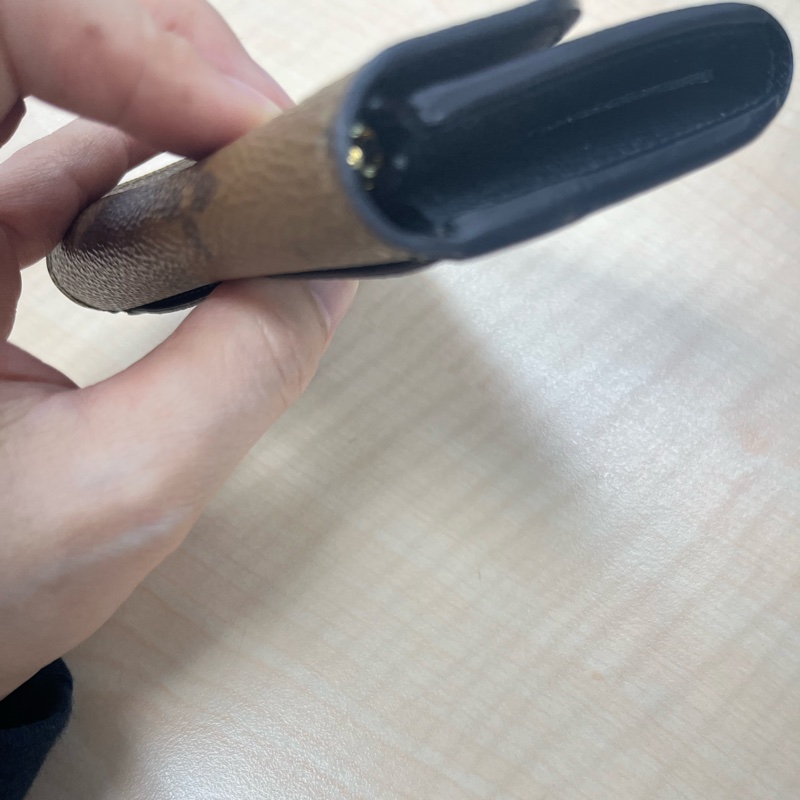 路易威登 LOUIS VUITTON Rosalie 零錢包 M82333 晶片款 原花雙色短夾 原廠盒子/防塵袋-14
