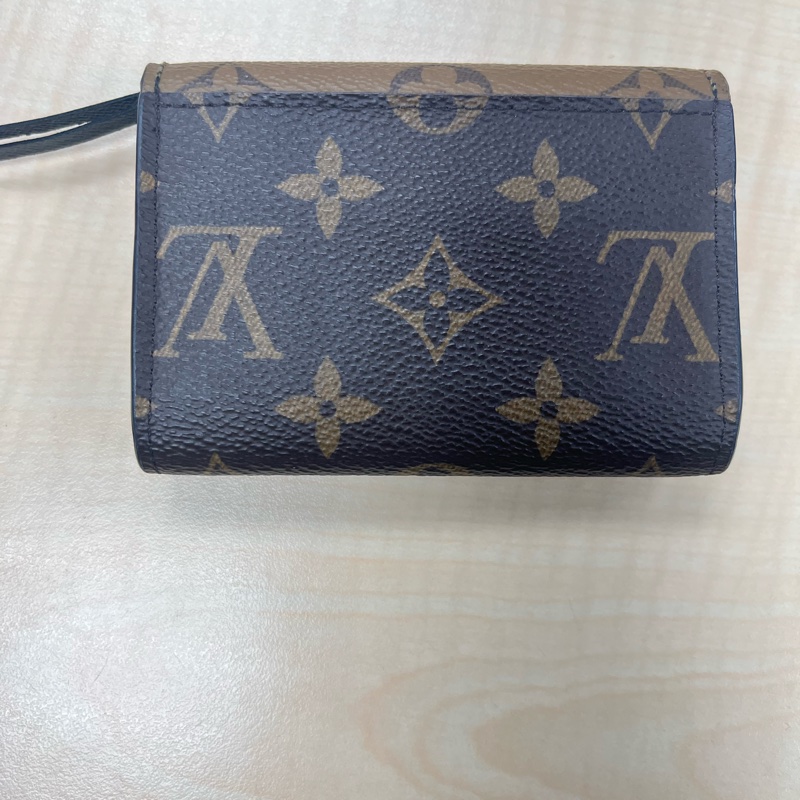 路易威登 LOUIS VUITTON Rosalie 零錢包 M82333 晶片款 原花雙色短夾 原廠盒子/防塵袋-3