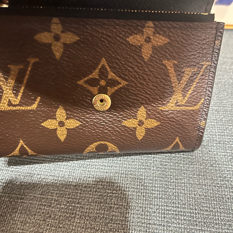 #過年換夾降價#路易威登 LOUIS VUITTON Rosalie 晶片款零錢包 M82333 原花雙色短夾 原廠盒子/防塵袋-23