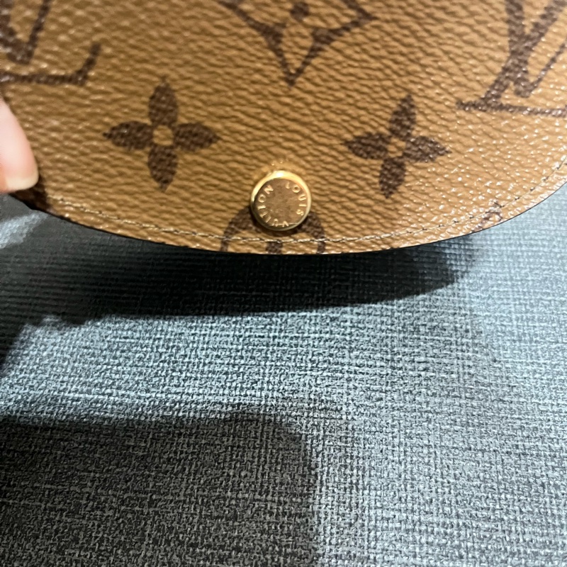 #過年換夾降價#路易威登 LOUIS VUITTON Rosalie 晶片款零錢包 M82333 原花雙色短夾 原廠盒子/防塵袋-26