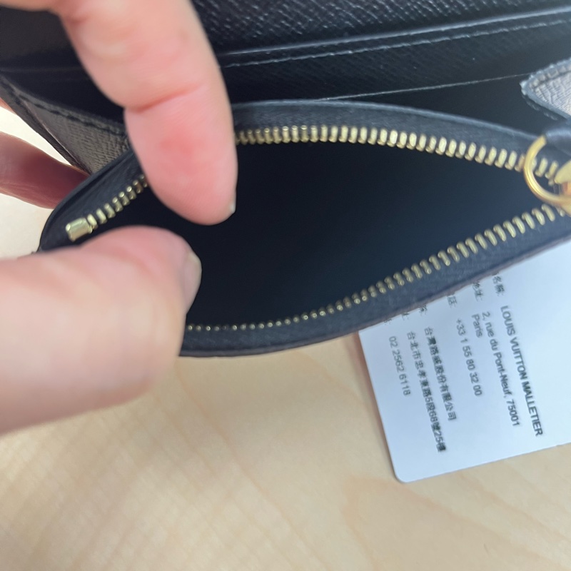 #過年換夾降價#路易威登 LOUIS VUITTON Rosalie 晶片款零錢包 M82333 原花雙色短夾 原廠盒子/防塵袋-27