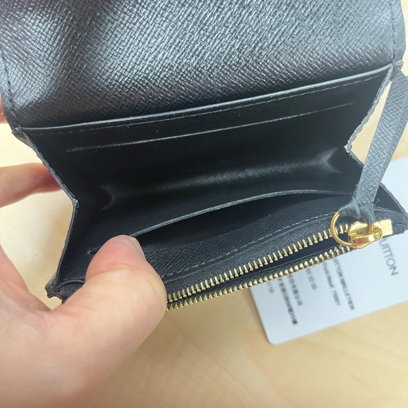 #過年換夾降價#路易威登 LOUIS VUITTON Rosalie 晶片款零錢包 M82333 原花雙色短夾 原廠盒子/防塵袋-28