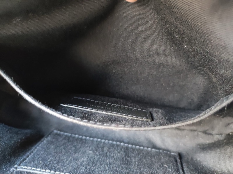 YSl 黑金 荔枝牛皮 胸口 腰包-12