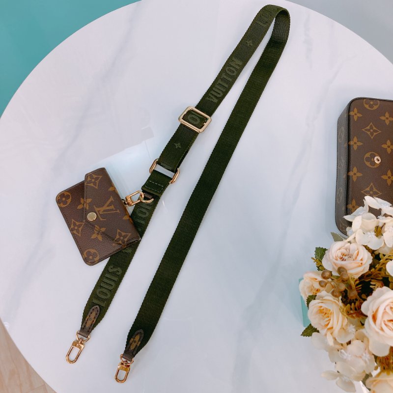 MS0425 Louis Vuitton 路易威登 費莉榭 可拆卸 小錢包 寬肩帶 斜背 經典老花 綠色 Felicie Strap & Go Mini Canvas Monogram And Green x GHW-13